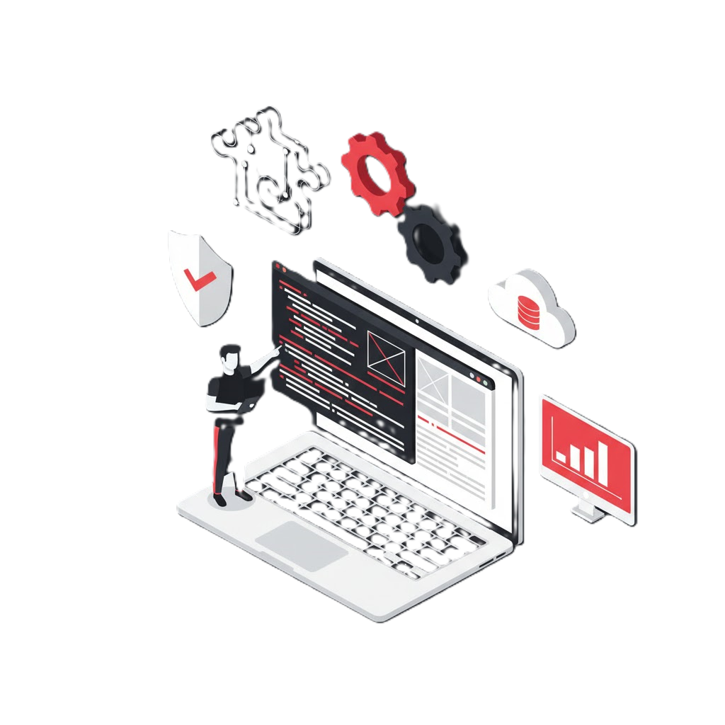 ERP dashboard illustration